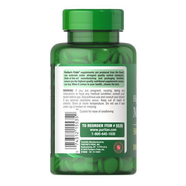 Puritan's Pride Magnesium 500 mg, 100 таблеток CN12957 фото