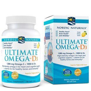 Nordic Naturals Ultimate Omega-D3, 60 капсул CN6947 фото
