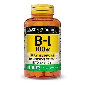 Mason Natural Vitamin B1 100 mg, 100 таблеток CN10971 фото