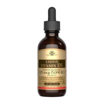 Liquid Vitamin D3 (Cholecalciferol) 125 mcg (5,000 IU) - 59ml Natural Orange 2023-10-4148 фото