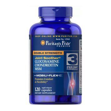 Double Strength Glucosamine, Chondroitin & MSM Joint Soother&reg; - 120 tabs 2023-10-4595 фото