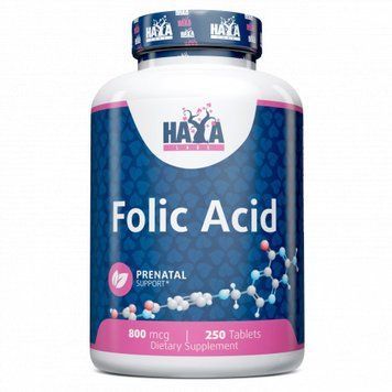 Haya Labs Folic Acid 800 mcg, 250 таблеток CN10226 фото