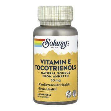 Vitamin E Tocotrienols, Annatto 50mg - 60 softgels (До 10.26) 2024-11-0001 фото