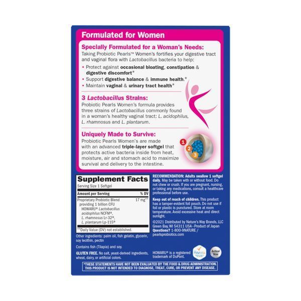 Probiotic Pearls Women's - 30 softgels 2023-10-7941 фото