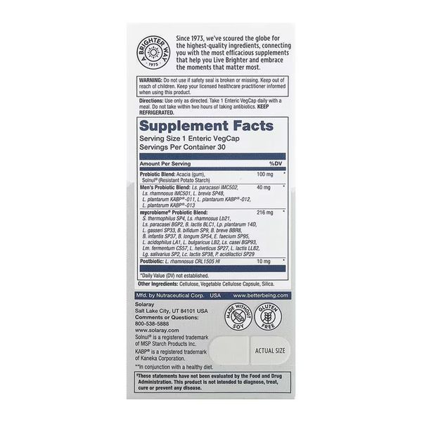 Complete Probiotic Men's - 30 vcaps 2024-11-0255 фото
