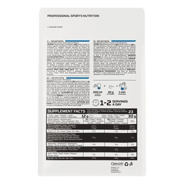 OstroVit Whey Protein, 700 граммов - Арахисовая паста CN2680-19 фото