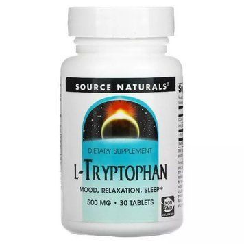 Source Naturals L-Tryptophan 500 mg, 30 таблеток CN12073 фото
