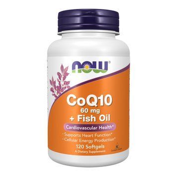 CoQ10 60mg + Fish Oil - 120 sgels 2022-10-2623 фото