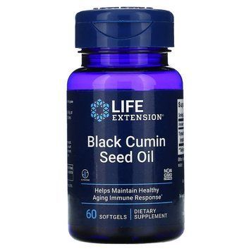 Life Extension Black Cumin Seed Oil, 60 капсул CN7949 фото