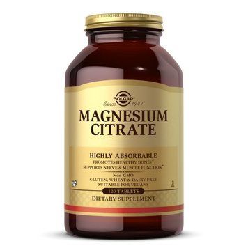 Solgar Magnesium Citrate, 120 таблеток CN12444 фото