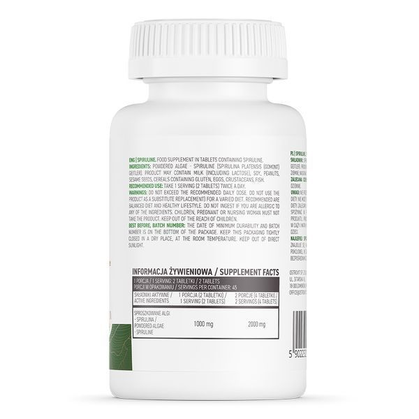 OstroVit Vege Spiruline, 90 таблеток CN5772 фото