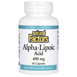 Natural Factors Alpha-Lipoic Acid 400 mg, 60 капсул CN16777 фото