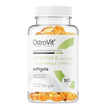 OstroVit Vitamin E Natural Tocopherols Complex, 90 капсул CN8933 фото