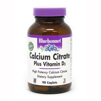 Bluebonnet Nutrition Calcium Citrate plus Vitamin D3, 90 каплет CN5082 фото