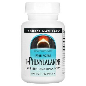 Source Naturals L-Phenylalanine 500 mg, 100 таблеток CN13538 фото