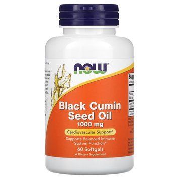 NOW Black Cumin Seed Oil 1000 mg, 60 капсул CN4293 фото