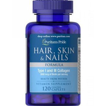 Hair Skin and Nails Formula Type 1 and 3 Collagen - 60 caps 100-47-0670302-20 фото