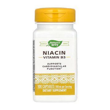 Niacin 100 mg - 100 caps 2023-10-6392 фото