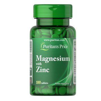 Puritan's Pride Magnesium with Zinc, 100 таблеток CN12962 фото
