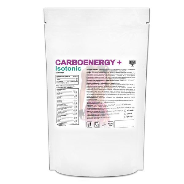 EntherMeal Isotonic Carboenergy Plus, 450 грам - Цитрус CN12811-2 фото