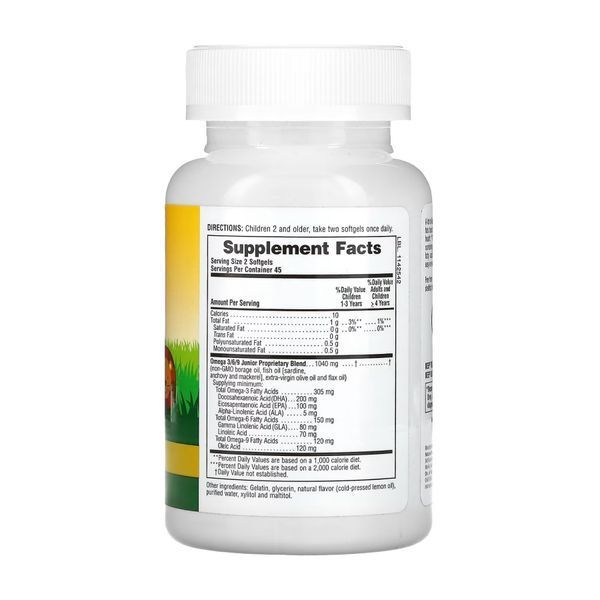 Kids Omega 3 6 9 - 90 softgels (До 11.26) 2024-11-0316 фото