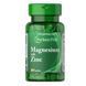 Puritan's Pride Magnesium with Zinc, 100 таблеток CN12962 фото 1