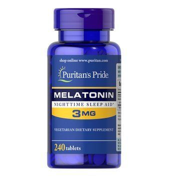 Puritan's Pride Melatonin 3 mg, 240 таблеток CN12965 фото