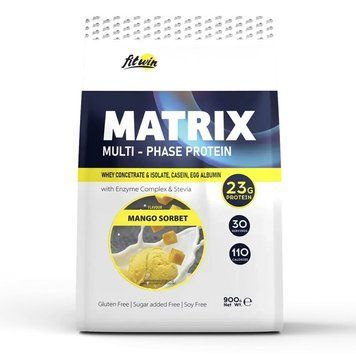 FitWin Matrix Multi-Phase Protein, 900 грамм - Манговый сорбет CN14876-8 фото