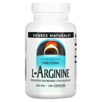 Source Naturals L-Arginine 500 mg, 100 капсул CN12522 фото