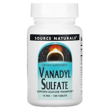 Source Naturals Vanadyl Sulfate 10 mg, 100 таблеток CN13615 фото