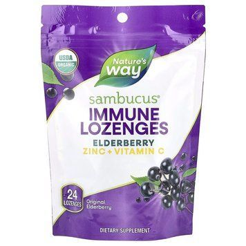 Nature's Way Sambucus Immune Lozenges, 24 леденца CN16408 фото