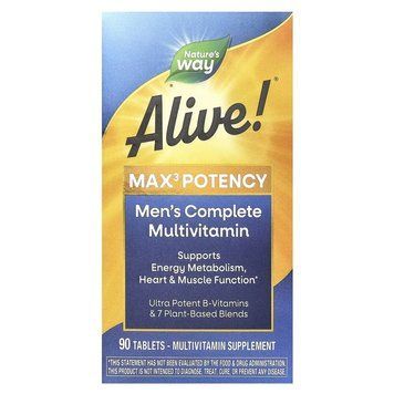 Nature's Way Alive! Max3 Potency Men's, 90 таблеток CN16123 фото