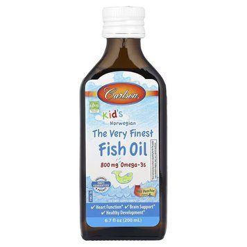 Carlson Labs Kid's The Very Finest Fish Oil, 200 мл - Персик CN7441-4 фото