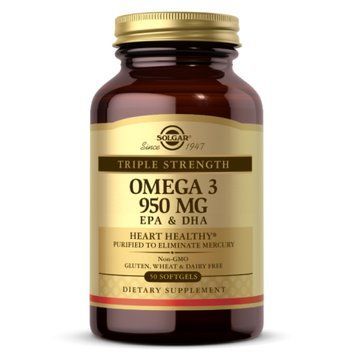 Triple Strength Omega-3 950 mg - 50 softgels (Повреждена этикетка) 2023-10-7945 фото