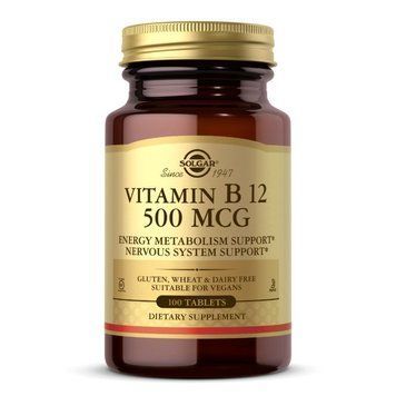 Solgar Vitamin B12 500 mcg, 100 таблеток E738FDEF7DC8 фото