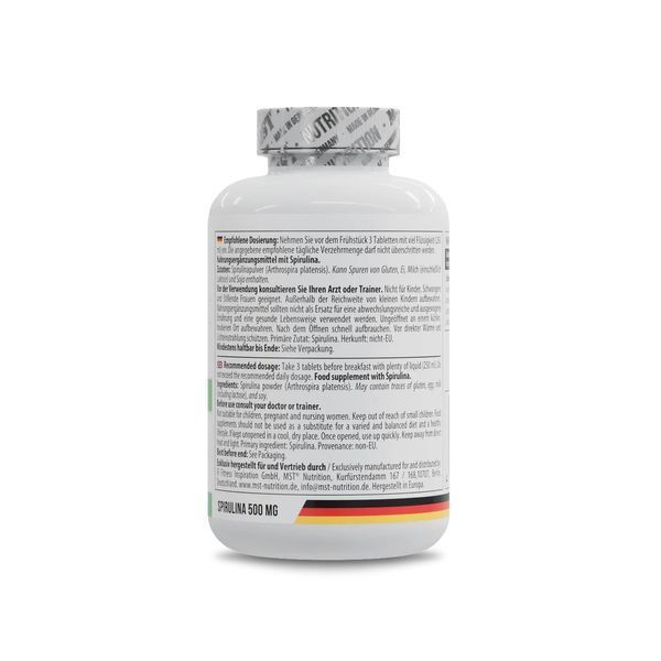 MST Nutrition Spirulina, 180 таблеток CN19970-1 фото