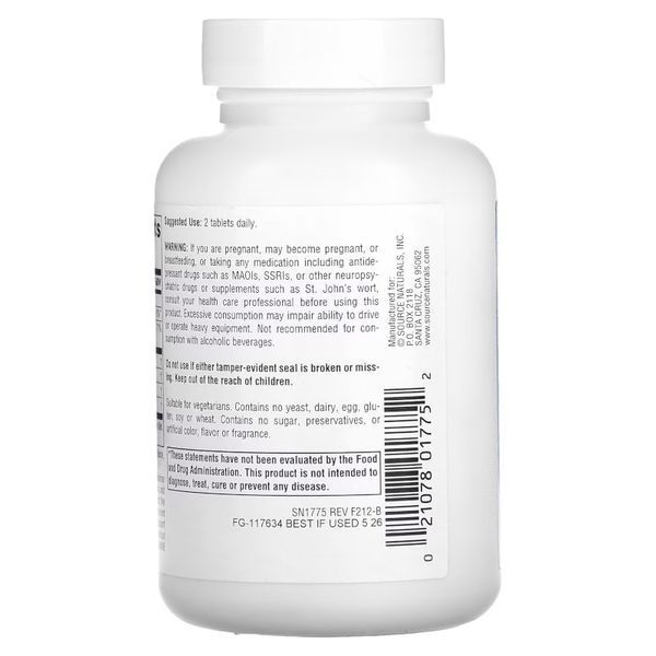 Source Naturals Serene Science Theanine Serene Calm Mind & Body, 60 таблеток CN12076 фото