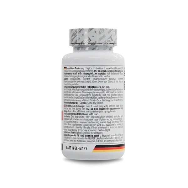 MST Nutrition Zinc Chelate Bisglycinate, 180 таблеток CN17230 фото