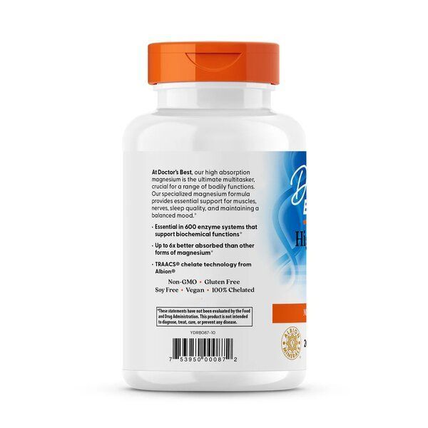 Doctor's Best Magnesium 100 mg, 240 таблеток CN10815 фото