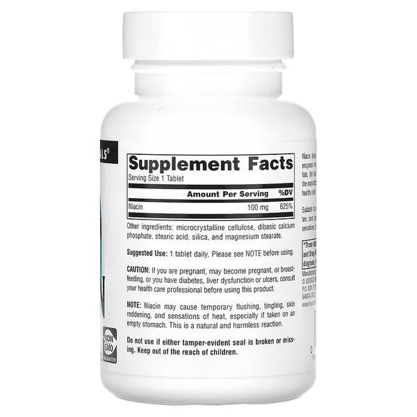 Source Naturals Niacin 100 mg, 250 таблеток CN12543 фото