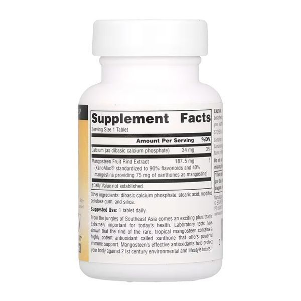 Mangosteen 75mg - 60 tabs (Пошкоджена етикетка) 2024-11-0199 фото