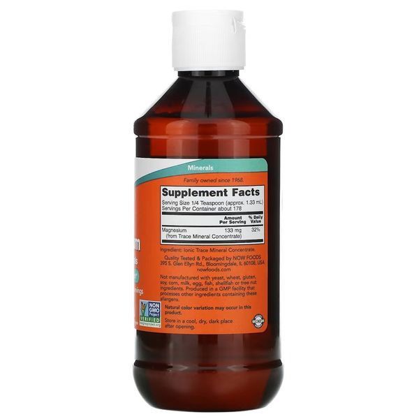 NOW Liquid Magnesium, 237 мл CN11635 фото