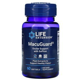 Life Extension MacuGuard Ocular Support with Saffron, 60 капсул CN11319 фото