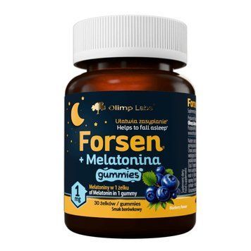 Olimp Sport Nutrition Forsen + Melatonina Gummies, 30 желейок - Черника CN20359-1 фото