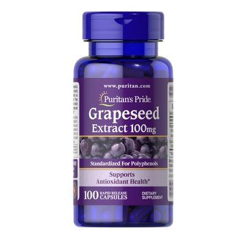 Puritan's Pride Grape Seed Extract 100 mg, 100 капсул CN12932 фото