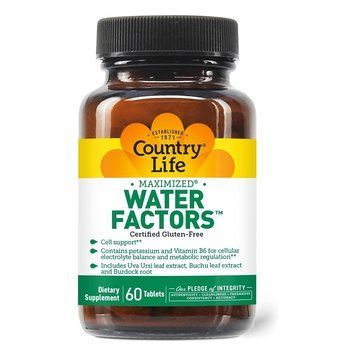 Country Life Water Factors, 60 таблеток CN13427 фото