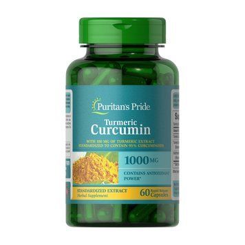 Puritan's Pride Turmeric Curcumin 1000 mg, 60 капсул CN13143 фото