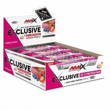 AMIX Exclusive Protein Bar, 12*85 грамм - Лесные фрукты CN15892-7 фото