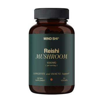 Reishi Mushroom 1000 mg - 60 vegcaps (Затертая дата) 2024-11-0318 фото