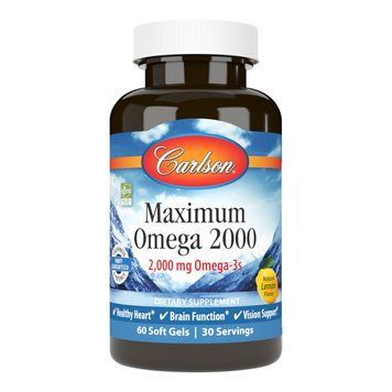 Carlson Labs Maximum Omega 2000 mg, 60 капсул CN7445 фото